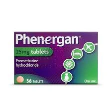 Phenergan 25mg (Promethazine Hydrochloride) – 56 Tablets