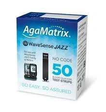 AgaMatrix WaveSense Jazz Blood Glucose – 50 Strips